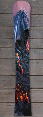 Pogo Snowboards -Hardcore Flex mit Dragon Airbrush