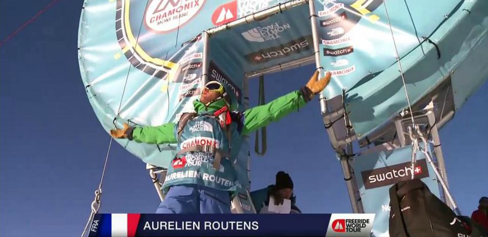 AURÉLIEN ROUTENS wins 4th place on first snowboard freeride world tour