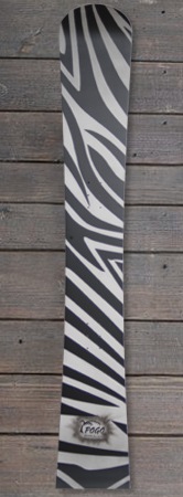 Pogo Snowboards - Impact handbemalt zebra design
