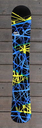 Pogo Snowboards -blau gelb